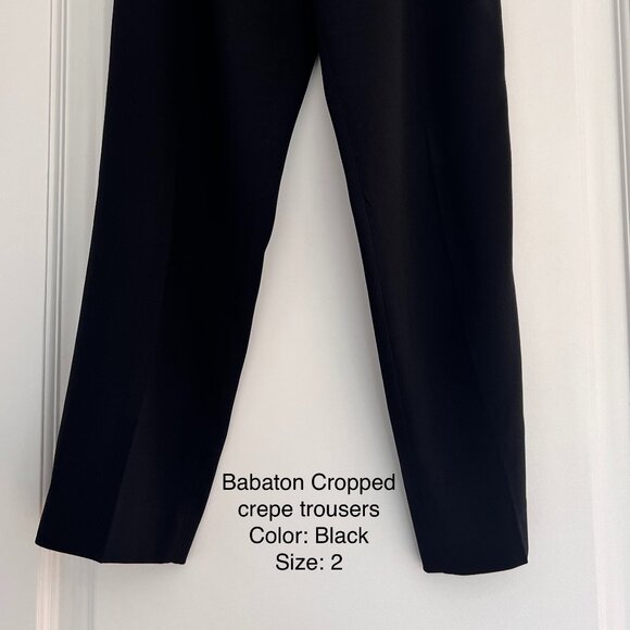 Babaton Conan Cropped Crepe Trousers - Picture 3 of 3